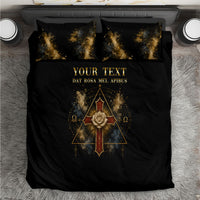 Personalized Rosicrucians Bedding Set Sapiens Dominabitur Astris Rose Cross