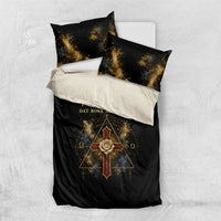 Personalized Rosicrucians Bedding Set Sapiens Dominabitur Astris Rose Cross
