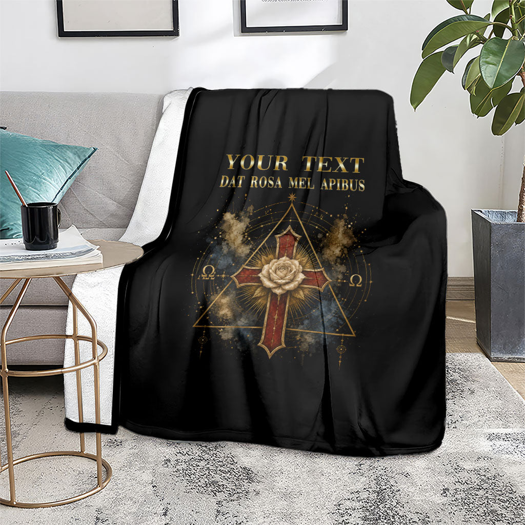 Personalized Rosicrucians Blanket Sapiens Dominabitur Astris Rose Cross