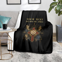 Personalized Rosicrucians Blanket Sapiens Dominabitur Astris Rose Cross