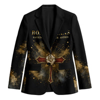 Personalized Rosicrucians Blazer Sapiens Dominabitur Astris Rose Cross
