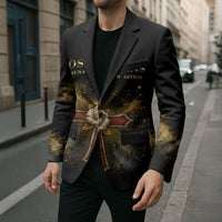 Personalized Rosicrucians Blazer Sapiens Dominabitur Astris Rose Cross