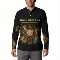Personalized Rosicrucians Button Sweatshirt Sapiens Dominabitur Astris Rose Cross