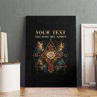 Personalized Rosicrucians Canvas Wall Art Sapiens Dominabitur Astris Rose Cross