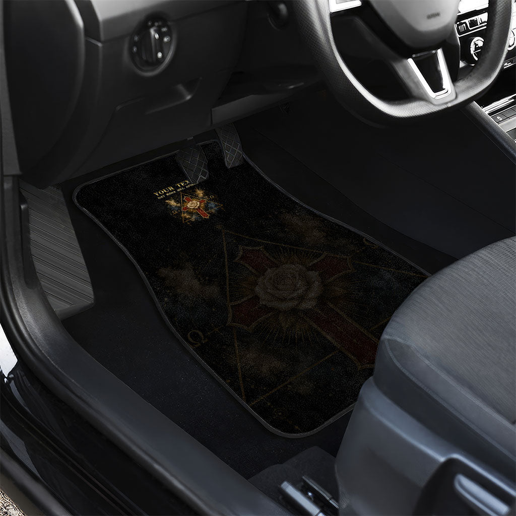 Personalized Rosicrucians Car Mats Sapiens Dominabitur Astris Rose Cross