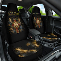 Personalized Rosicrucians Car Seat Cover Sapiens Dominabitur Astris Rose Cross