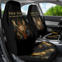 Personalized Rosicrucians Car Seat Cover Sapiens Dominabitur Astris Rose Cross