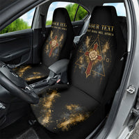 Personalized Rosicrucians Car Seat Cover Sapiens Dominabitur Astris Rose Cross