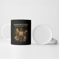 Personalized Rosicrucians Ceramic Mug Sapiens Dominabitur Astris Rose Cross