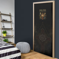 Personalized Rosicrucians Door Cover Sapiens Dominabitur Astris Rose Cross
