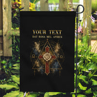 Personalized Rosicrucians Garden Flag Sapiens Dominabitur Astris Rose Cross