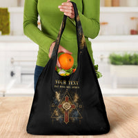 Personalized Rosicrucians Grocery Bag Sapiens Dominabitur Astris Rose Cross