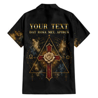 Personalized Rosicrucians Hawaiian Shirt Sapiens Dominabitur Astris Rose Cross