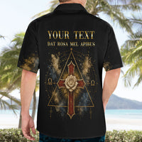 Personalized Rosicrucians Hawaiian Shirt Sapiens Dominabitur Astris Rose Cross