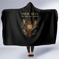 Personalized Rosicrucians Hooded Blanket Sapiens Dominabitur Astris Rose Cross