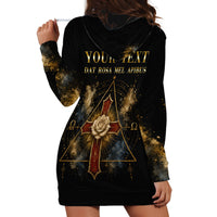 Personalized Rosicrucians Hoodie Dress Sapiens Dominabitur Astris Rose Cross