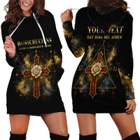 Personalized Rosicrucians Hoodie Dress Sapiens Dominabitur Astris Rose Cross