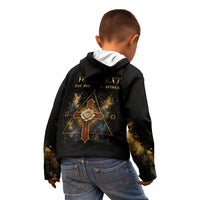 Personalized Rosicrucians Kid Hoodie Sapiens Dominabitur Astris Rose Cross