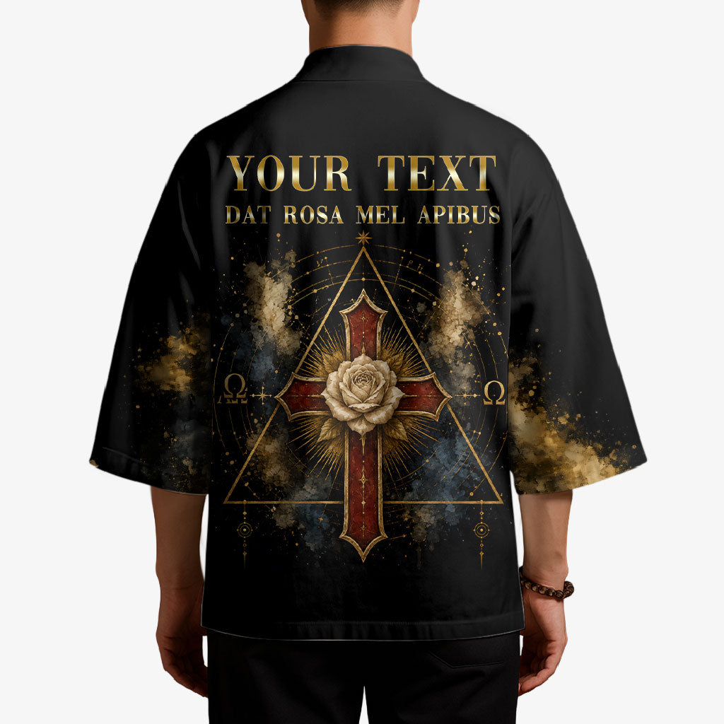 Personalized Rosicrucians Kimono Sapiens Dominabitur Astris Rose Cross