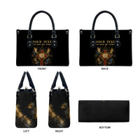 Personalized Rosicrucians Leather Bag Sapiens Dominabitur Astris Rose Cross