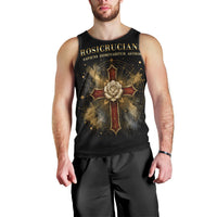 Personalized Rosicrucians Men Tank Top Sapiens Dominabitur Astris Rose Cross