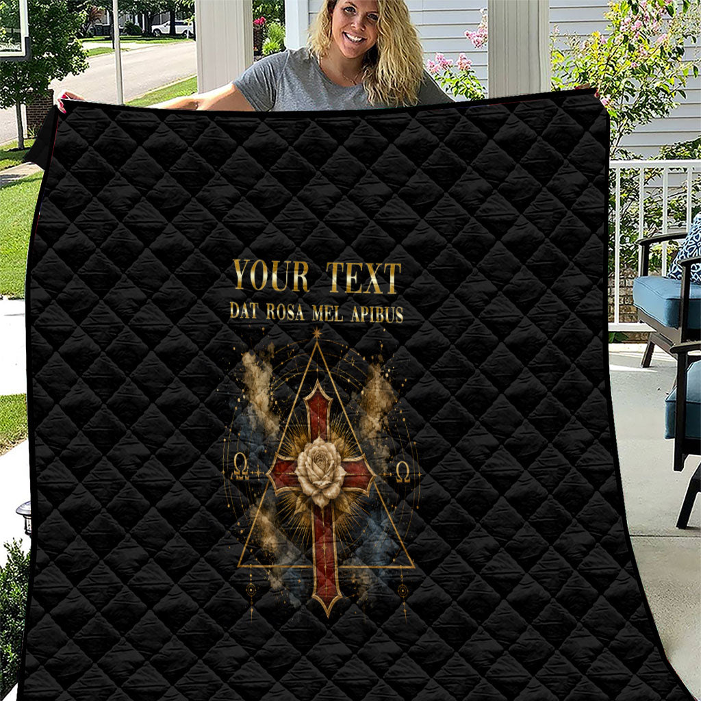 Personalized Rosicrucians Quilt Sapiens Dominabitur Astris Rose Cross