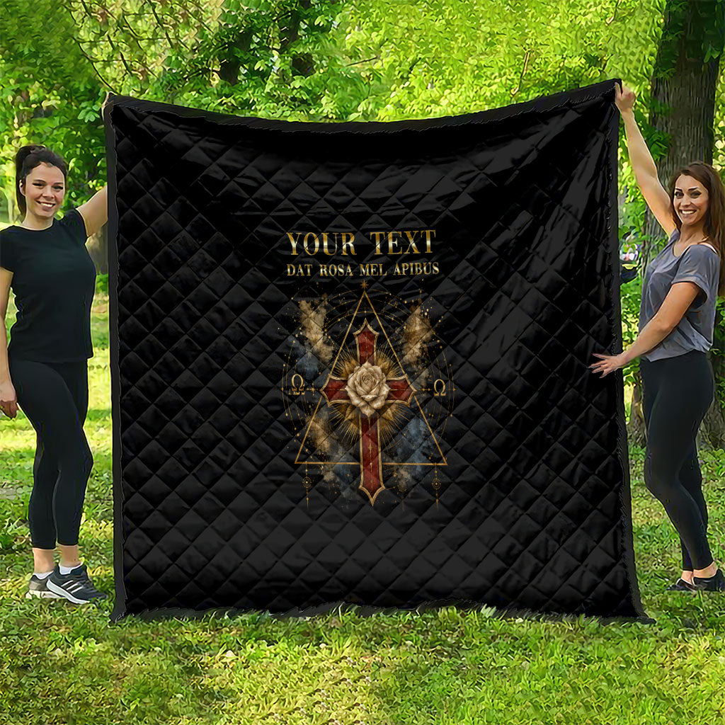 Personalized Rosicrucians Quilt Sapiens Dominabitur Astris Rose Cross