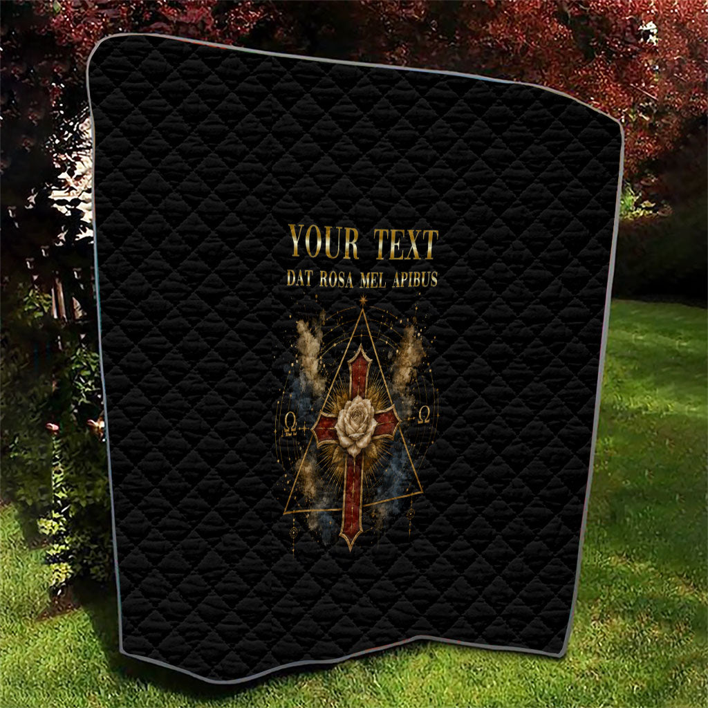 Personalized Rosicrucians Quilt Sapiens Dominabitur Astris Rose Cross