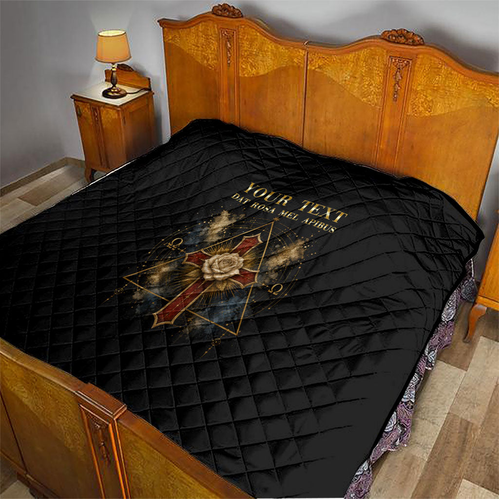 Personalized Rosicrucians Quilt Sapiens Dominabitur Astris Rose Cross