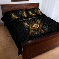 Personalized Rosicrucians Quilt Bed Set Sapiens Dominabitur Astris Rose Cross
