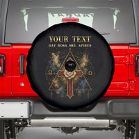 Personalized Rosicrucians Spare Tire Cover Sapiens Dominabitur Astris Rose Cross