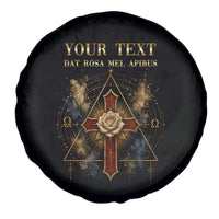 Personalized Rosicrucians Spare Tire Cover Sapiens Dominabitur Astris Rose Cross