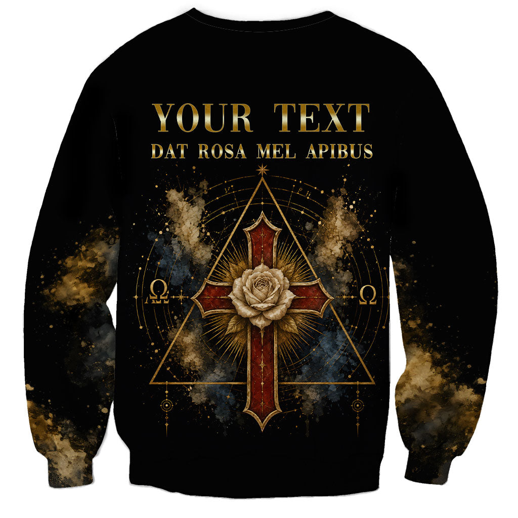 Personalized Rosicrucians Sweatshirt Sapiens Dominabitur Astris Rose Cross