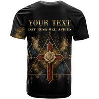 Personalized Rosicrucians T Shirt Sapiens Dominabitur Astris Rose Cross