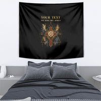 Personalized Rosicrucians Tapestry Sapiens Dominabitur Astris Rose Cross
