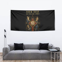 Personalized Rosicrucians Tapestry Sapiens Dominabitur Astris Rose Cross