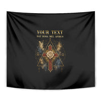 Personalized Rosicrucians Tapestry Sapiens Dominabitur Astris Rose Cross