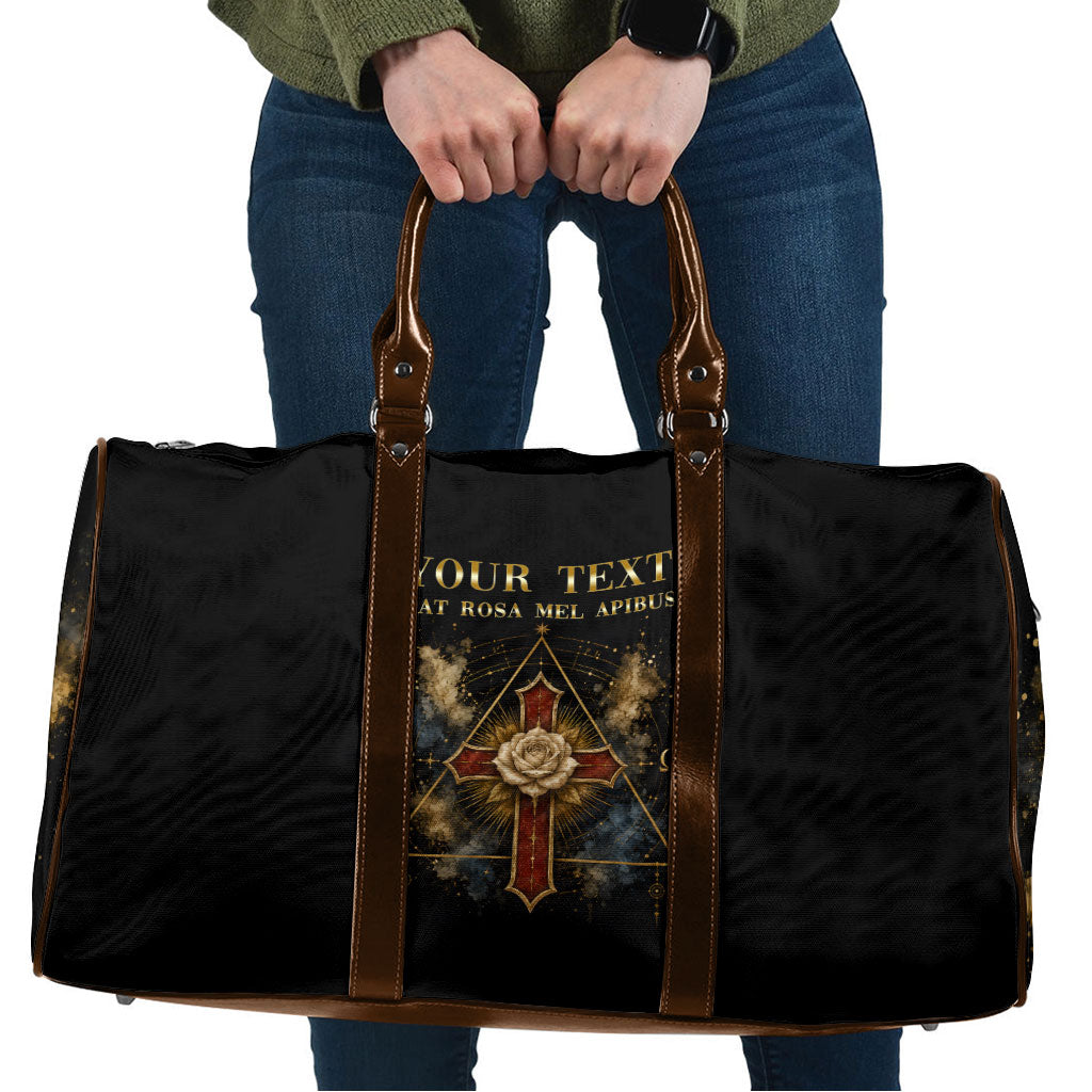 Personalized Rosicrucians Travel Bag Sapiens Dominabitur Astris Rose Cross
