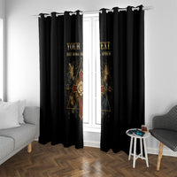 Personalized Rosicrucians Window Curtain Sapiens Dominabitur Astris Rose Cross