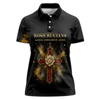 Personalized Rosicrucians Women Polo Shirt Sapiens Dominabitur Astris Rose Cross