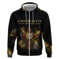 Personalized Rosicrucians Zip Hoodie Sapiens Dominabitur Astris Rose Cross