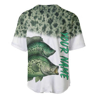 Crappie Tournament Fishing Customize Name Baseball Jersey Camo Fade and Custom Name Design - Wonder Print Shop