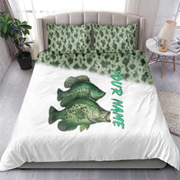 Crappie Tournament Fishing Customize Name Bedding Set Camo Fade and Custom Name Design - Wonder Print Shop
