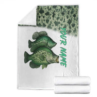 Crappie Tournament Fishing Customize Name Blanket Camo Fade and Custom Name Design - Wonder Print Shop