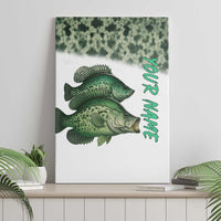 Crappie Tournament Fishing Customize Name Canvas Wall Art Camo Fade and Custom Name Design - Wonder Print Shop