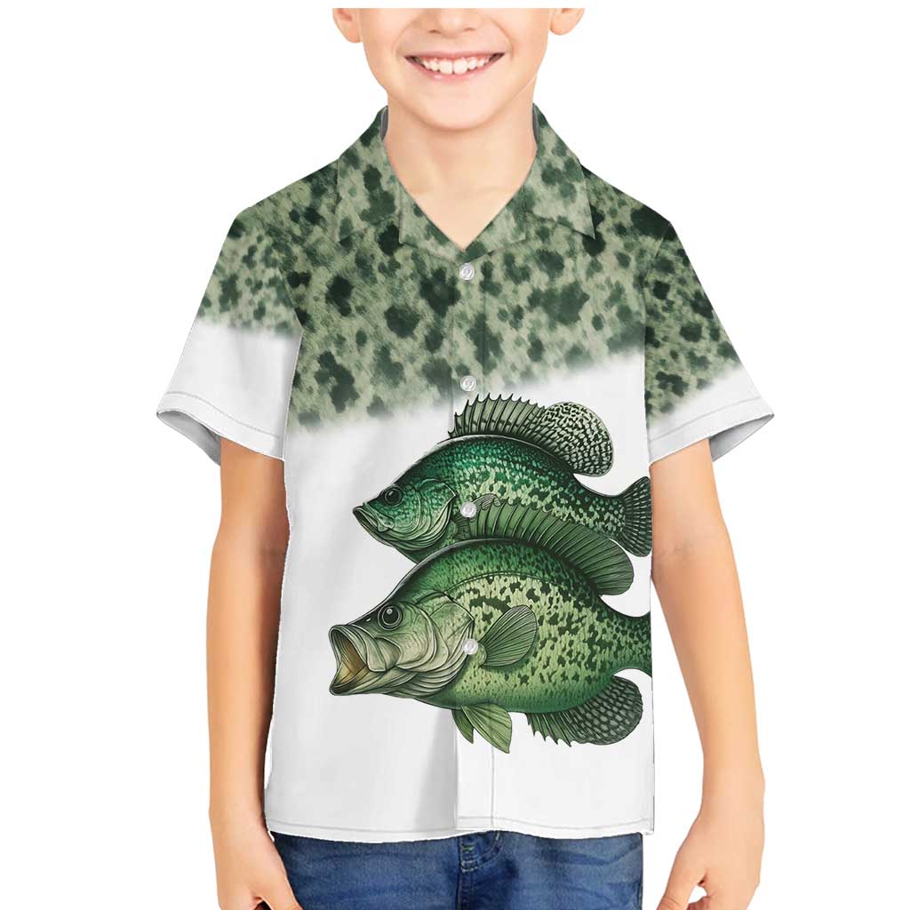 Crappie Tournament Fishing Customize Name Family Matching Mermaid Dress and Hawaiian Shirt Camo Fade and Custom Name Design - Wonder Print Shop