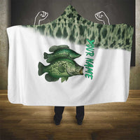 Crappie Tournament Fishing Customize Name Hooded Blanket Camo Fade and Custom Name Design - Wonder Print Shop