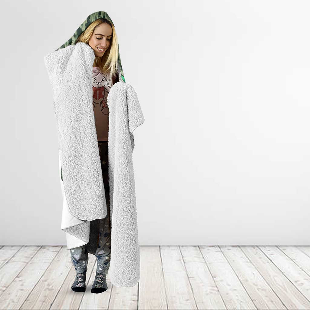 Crappie Tournament Fishing Customize Name Hooded Blanket Camo Fade and Custom Name Design - Wonder Print Shop