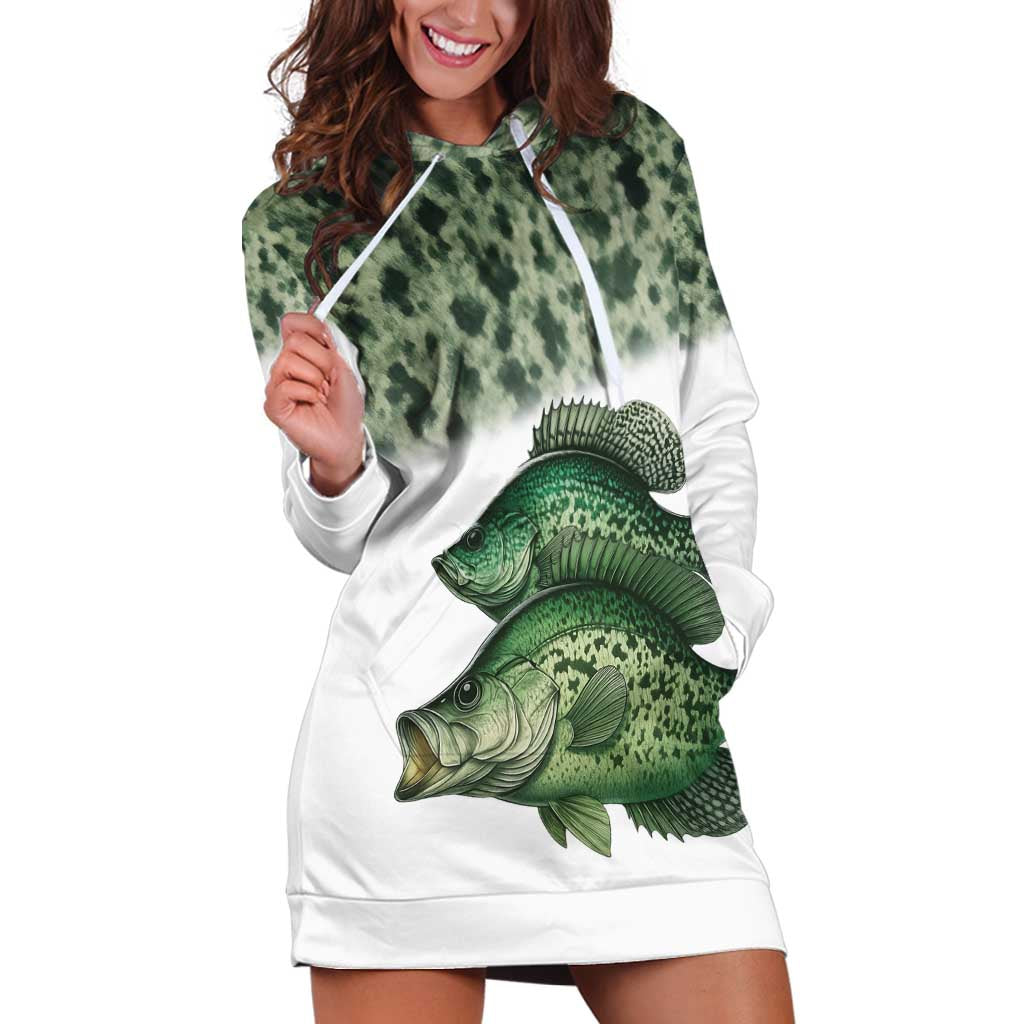 Crappie Tournament Fishing Customize Name Hoodie Dress Camo Fade and Custom Name Design - Wonder Print Shop