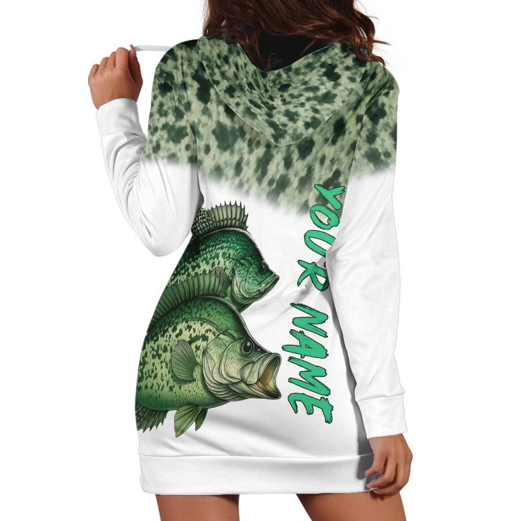 Crappie Tournament Fishing Customize Name Hoodie Dress Camo Fade and Custom Name Design - Wonder Print Shop